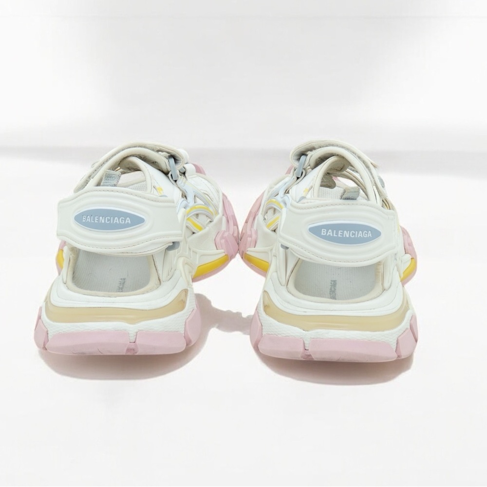 RARE Balenciaga White & Pink Track Sport Sandals US 10/ EU 40 - Picture 5 of 7